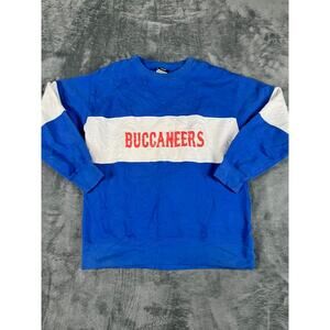 Vintage Team Buccaneers Sweatshirt Blue White Stripe – Good Condition